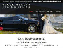 Tablet Screenshot of blackbeautylimos.com.au